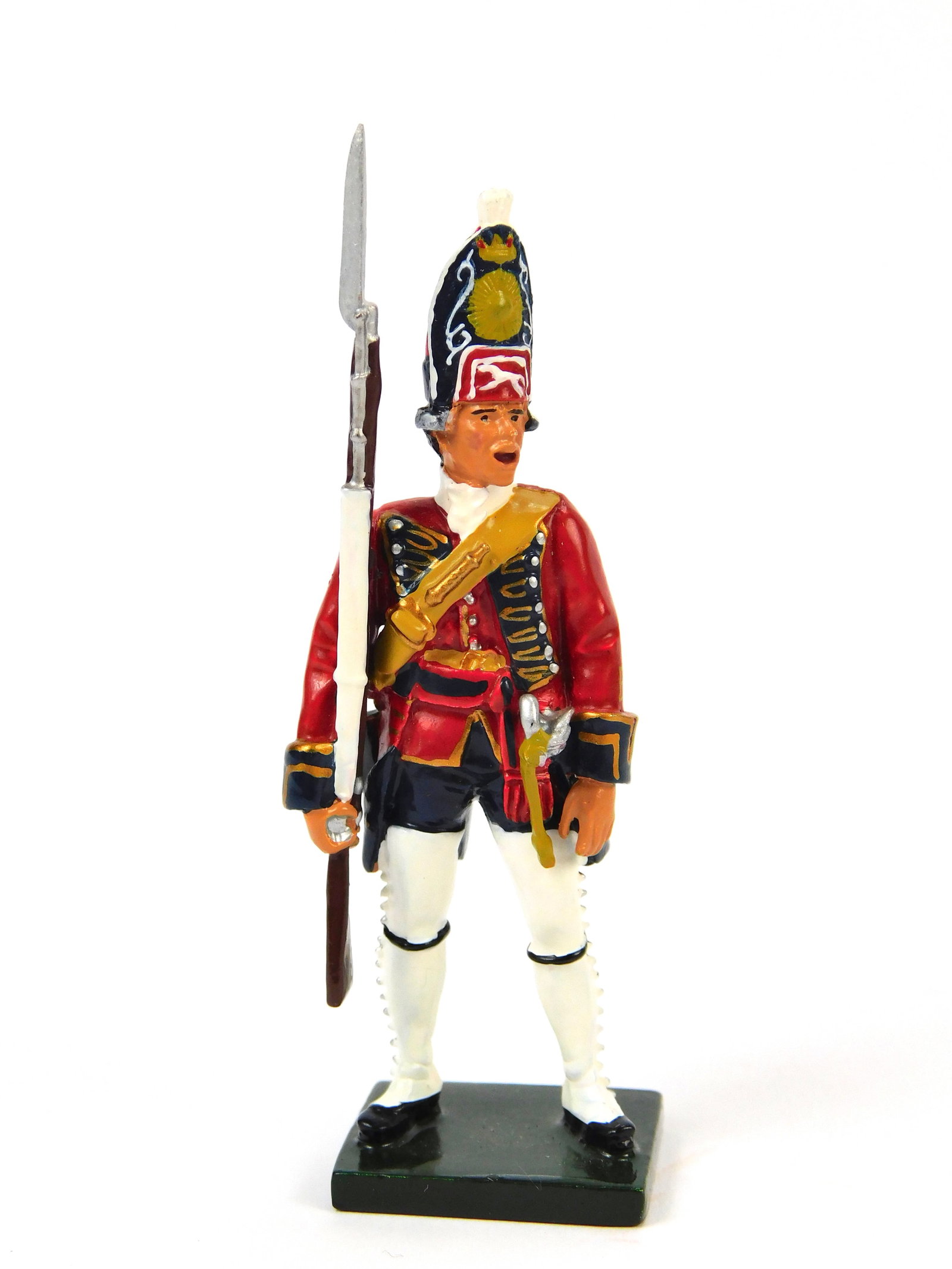 Painted Toy Soldier Figurine 2007 Black Watch Colour Party British Officer w/ Rifle B: Painted Toy Soldier Figurine. 2007 The Black Watch Colour Party W. Britain British Officer with rifle.