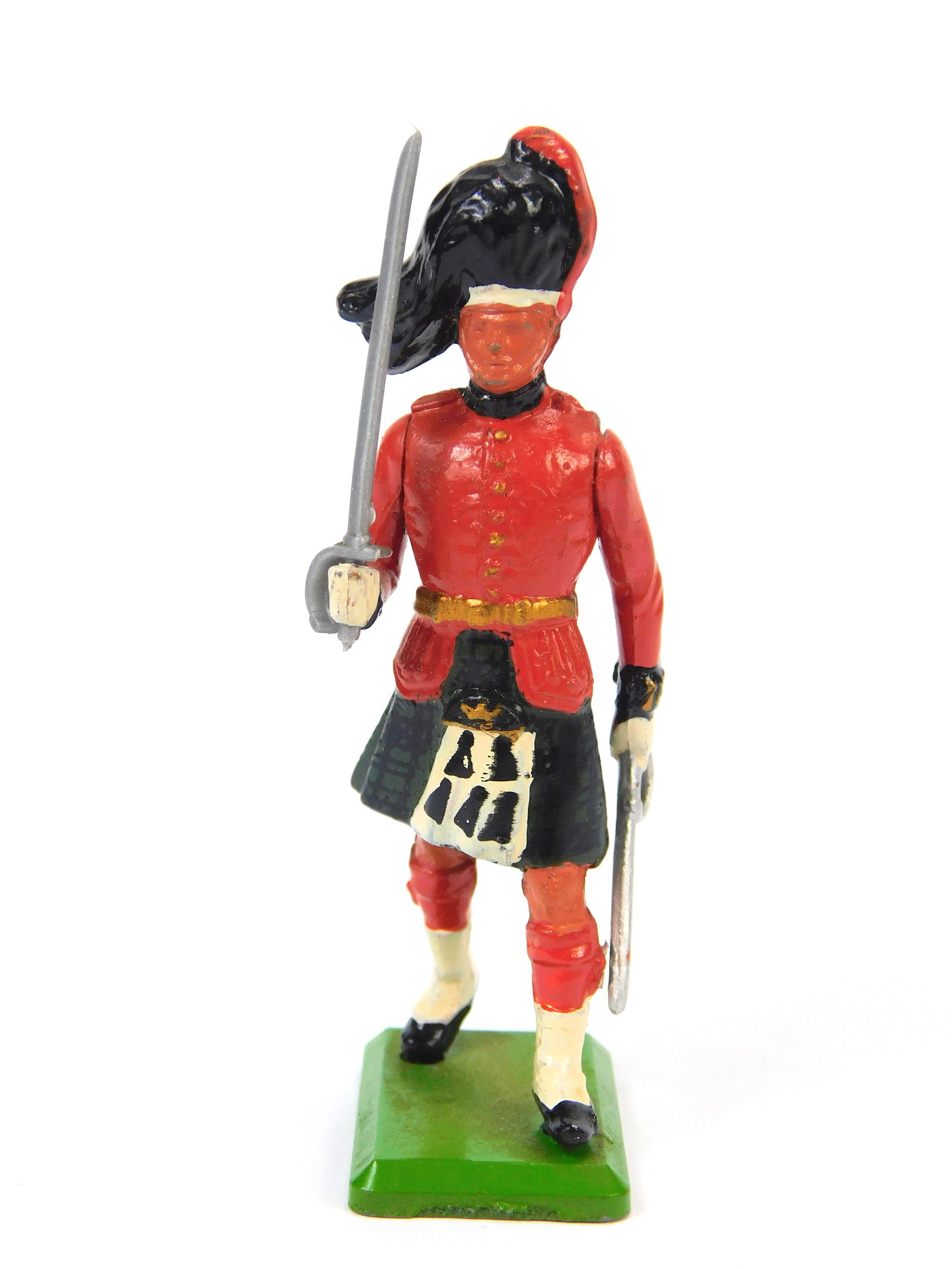 1971 British Painted Toy Soldier Figurine Britains LTD Highlander w/ sword (1 of 6)