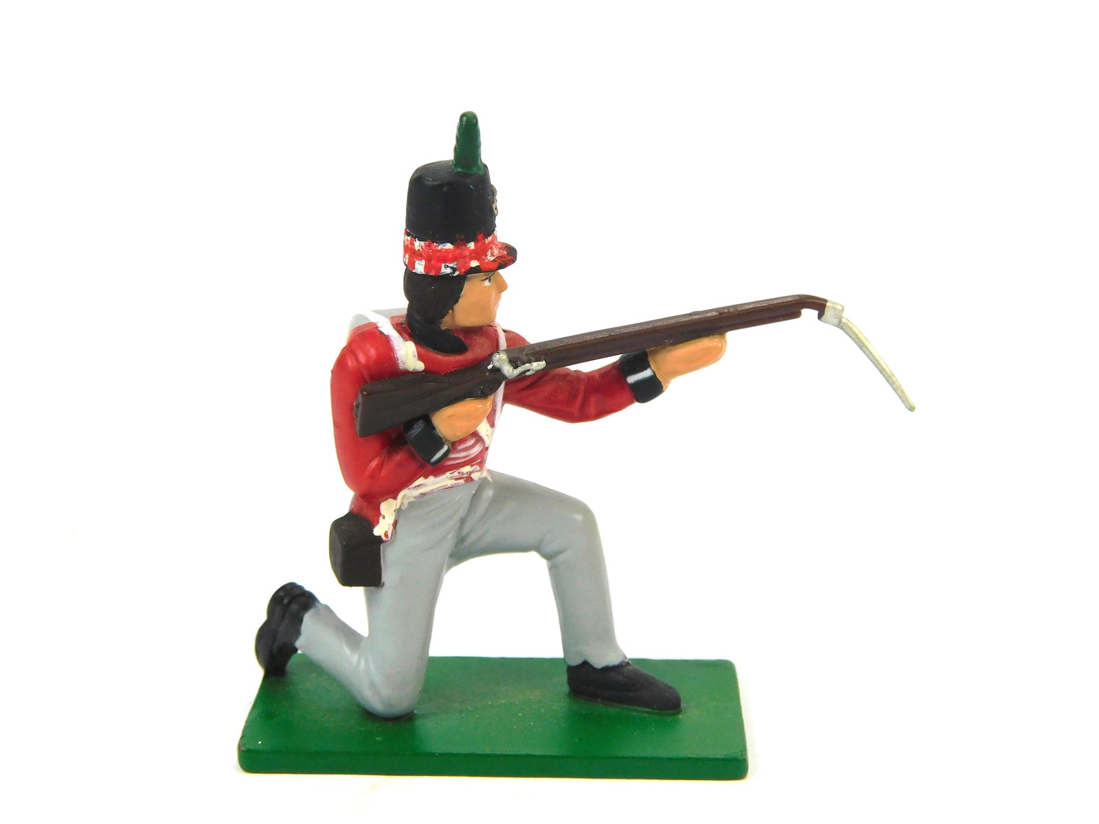 Vintage Colored Toy Soldier Figurine Blue Box British Officer: Vintage Colored Toy Soldier Figurine. Blue Box, British Officer