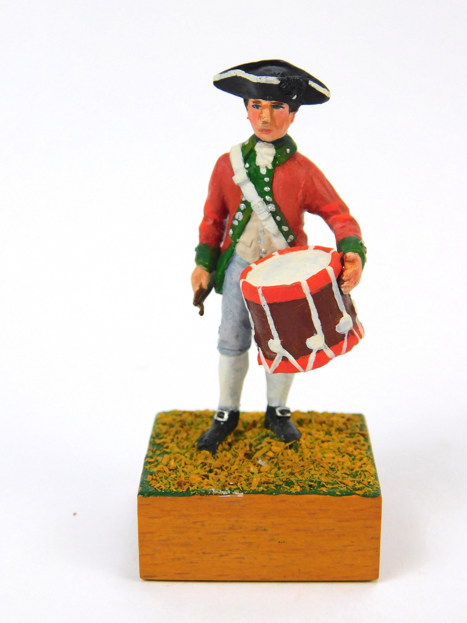 Vintage Painted Toy Soldier Figurine British Drummer (1 of 5)