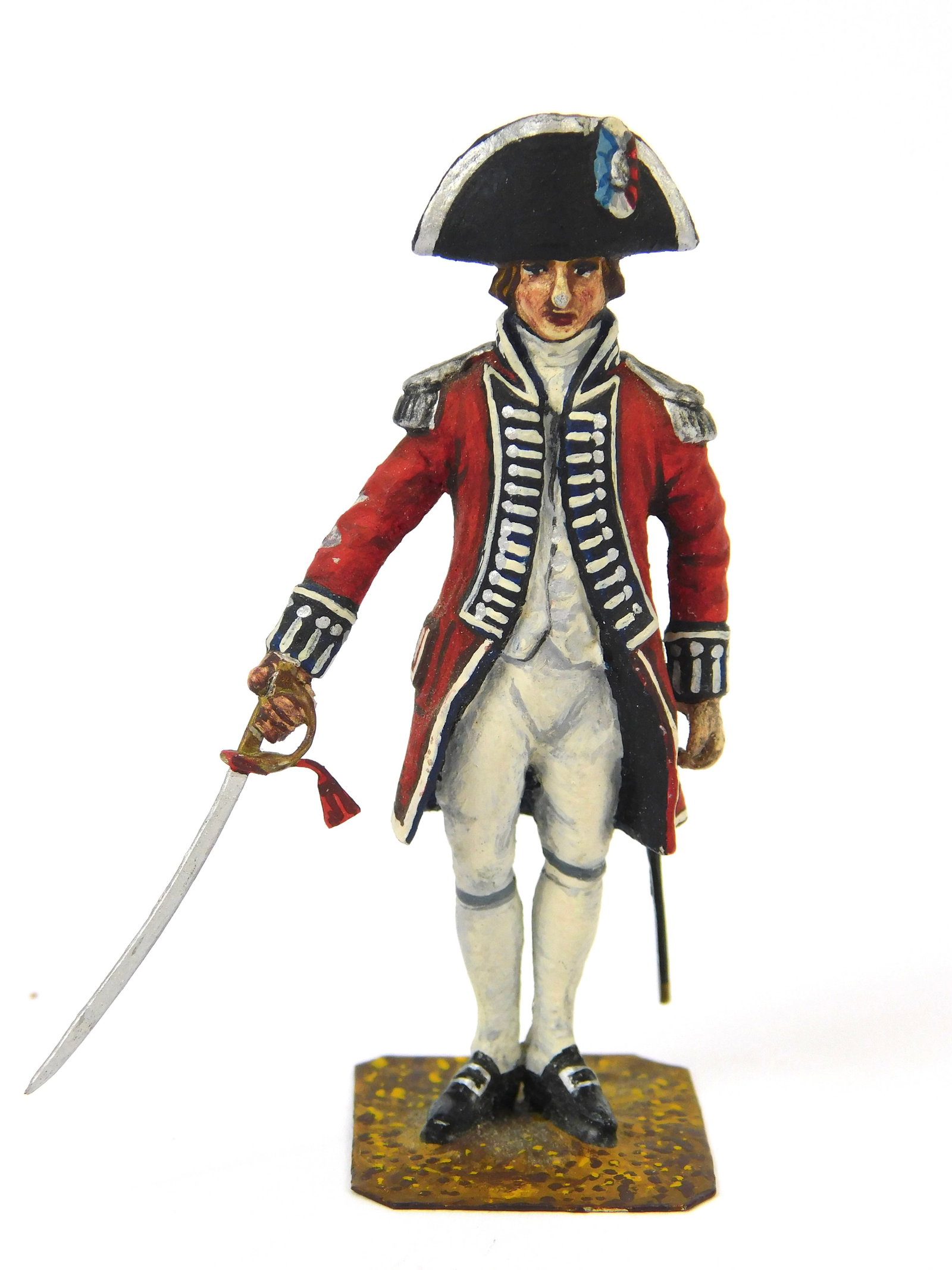 Vintage Painted Toy Soldier Figurine British French Officer: Vintage Painted Toy Soldier Figurine, British French Officer