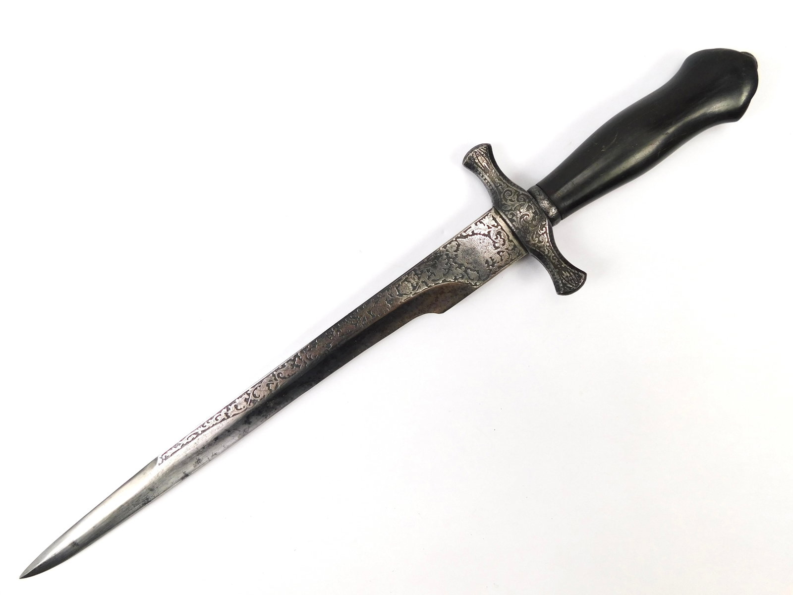 Antique French France 19 Century Engraved Hunting Dagger Knife (1 of 18)