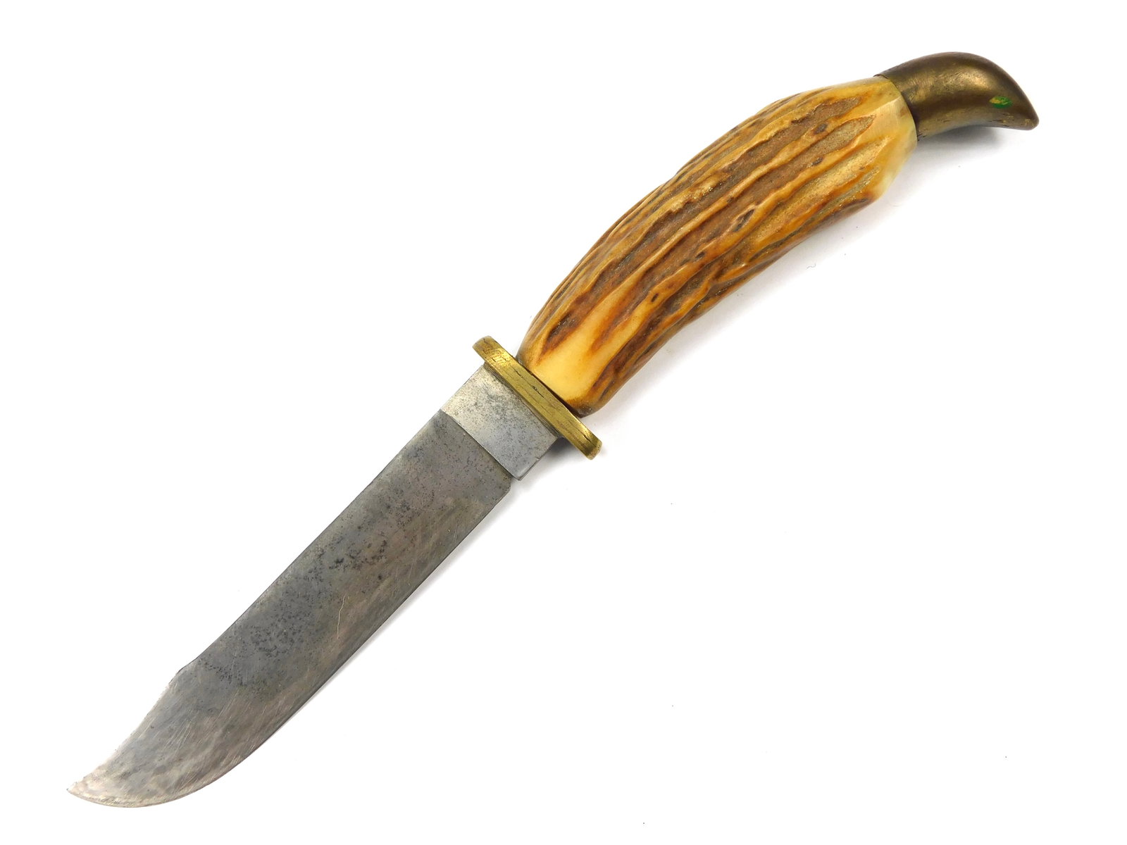 Vintage Custom Handmade Hunting Fighting Stag Handle Knife (1 of 14)