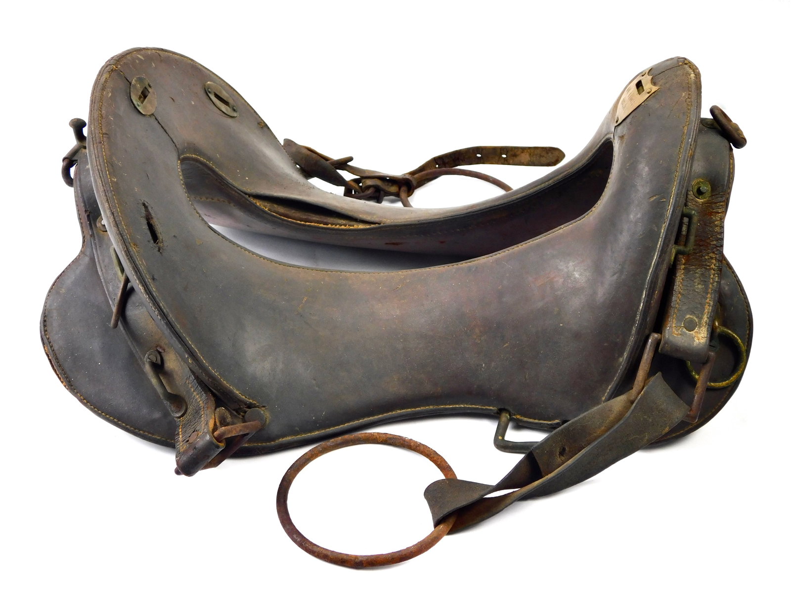 Antique 11 Inch Model 1904 McClellan Cavalry military leather Saddle (1 of 12)