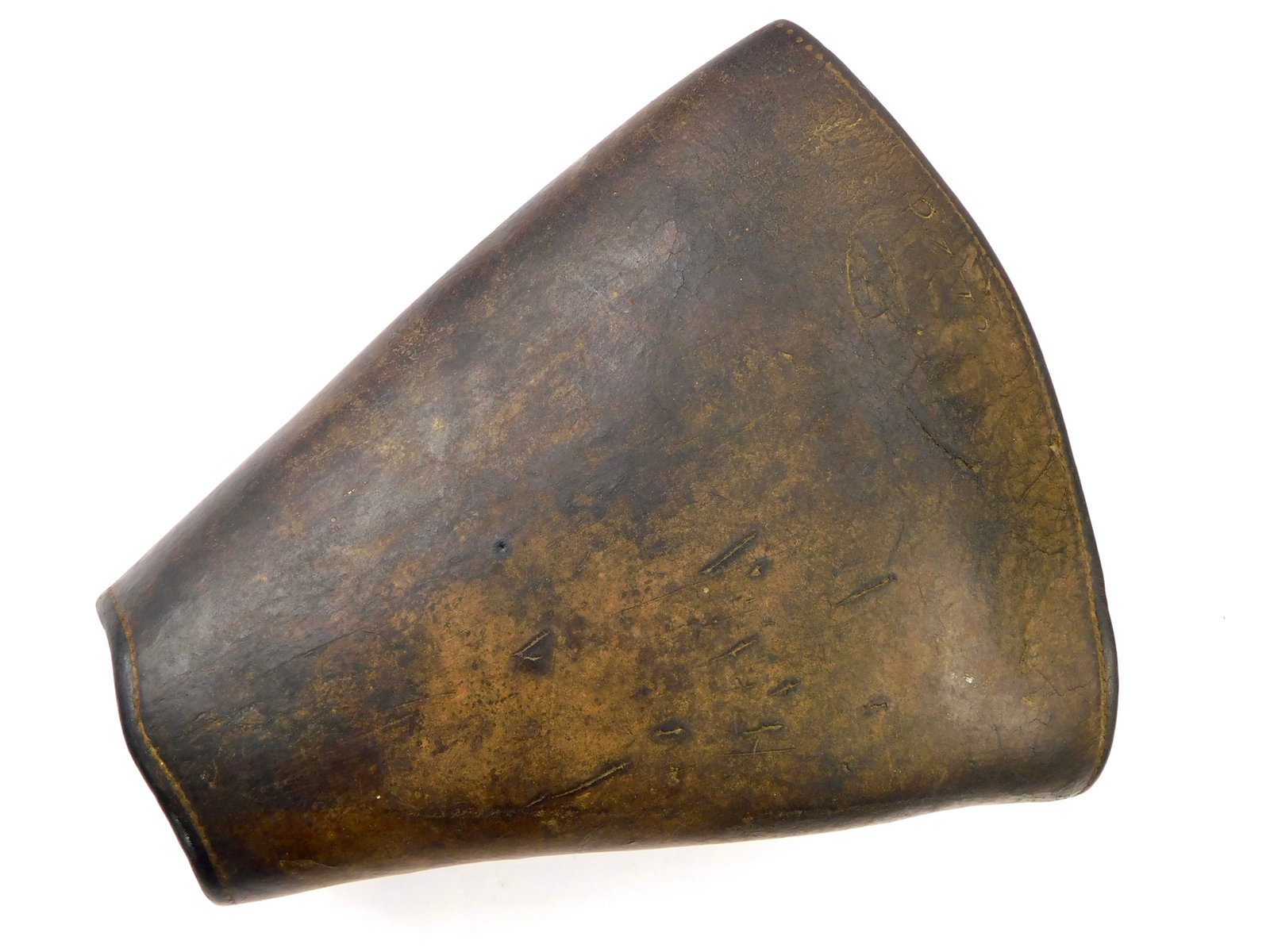 Antique 19 Century Civil War US Cavalry Stirrup: Civil War era stirrup used to hold a soldiers feet when mounting, riding and controlling their horse. Commonly attached to the McClellan saddle used by the U.S Cavalry throughout the Civil War. Leathe