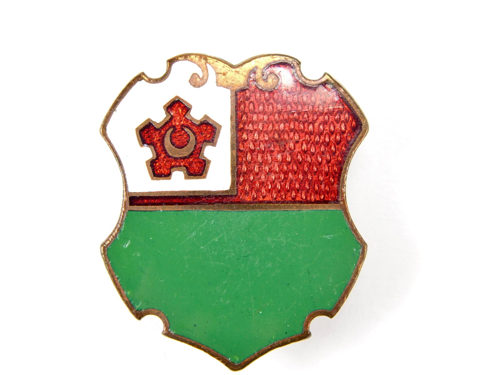 Vintage US Army Military Regimental Enameled Pin Badge Moon (1 of 3)