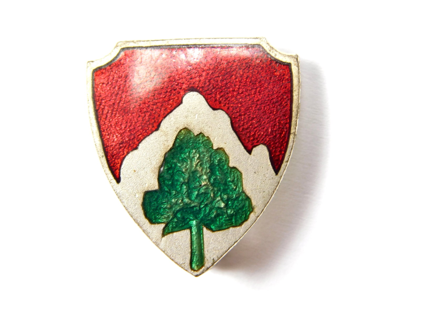 Vintage US Army Military Regimental Enameled Pin Badge Tree (1 of 3)