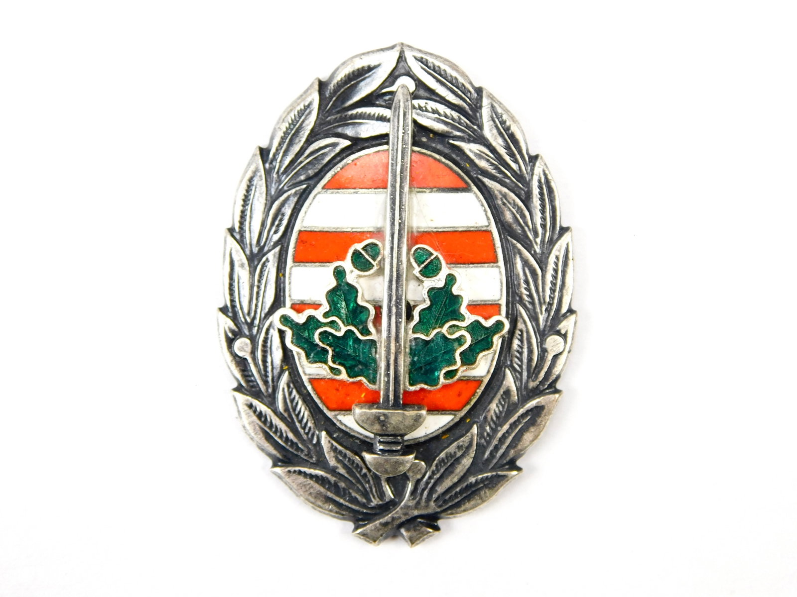 Austrian Hungarian Vintage Post WW2 Enameled Badge Pin Medal Order (1 of 3)
