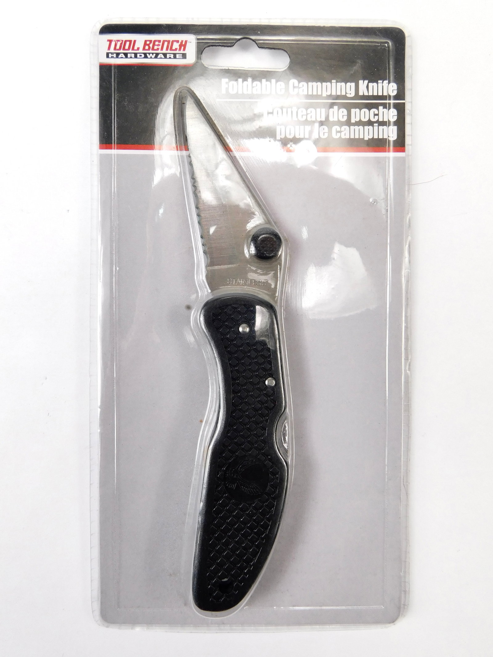 Genuine Tool Bench Hardware Black Camping Folding Pocket Knife (1 of 3)