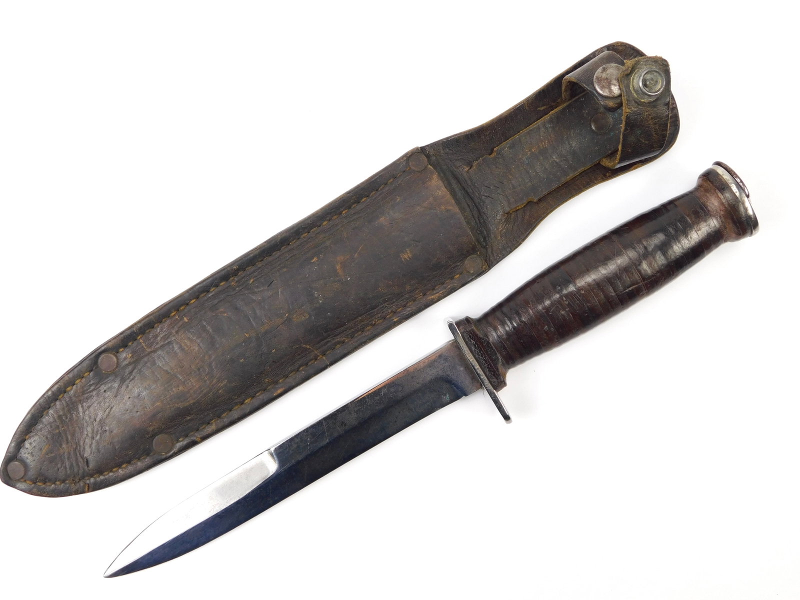 US WW2 Vintage M3 Commercial Fighting Knife w/ Sheath (1 of 15)