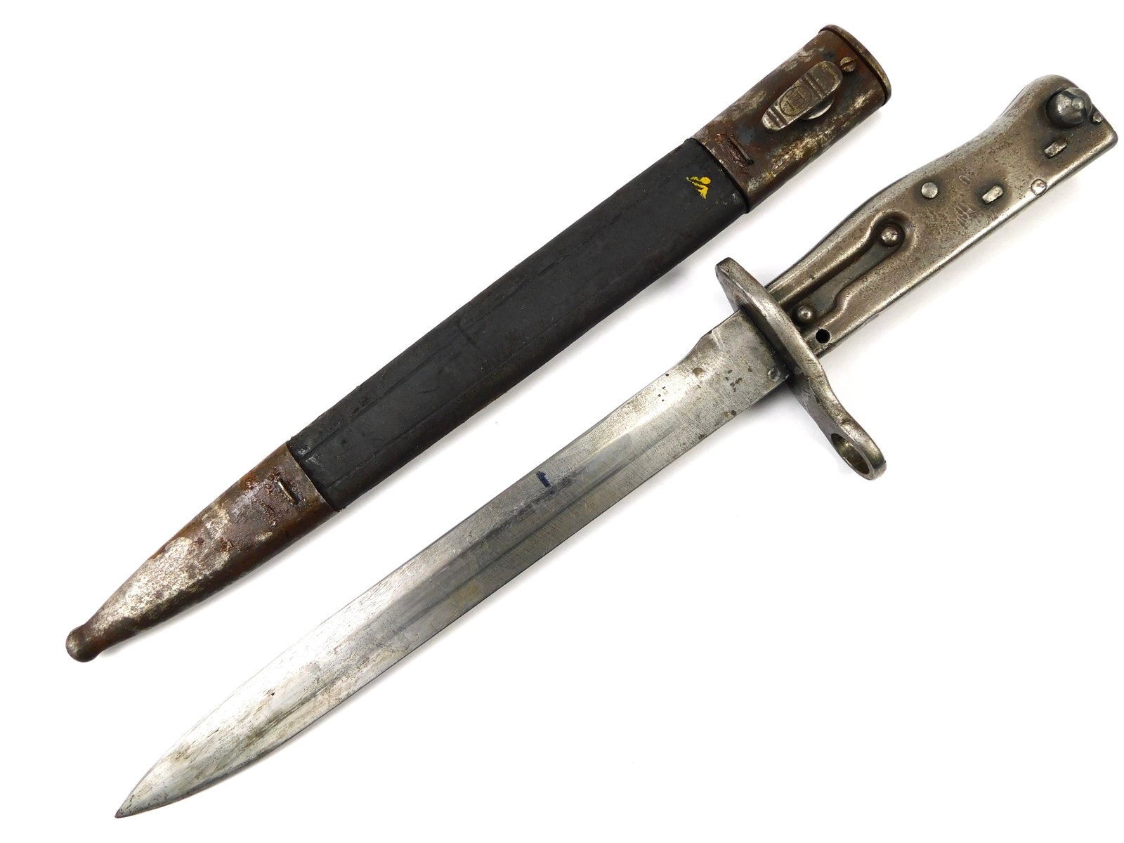 German Germany WW1 Ersatz Mauser Bayonet Fighting Knife w/ Scabbard (1 of 17)