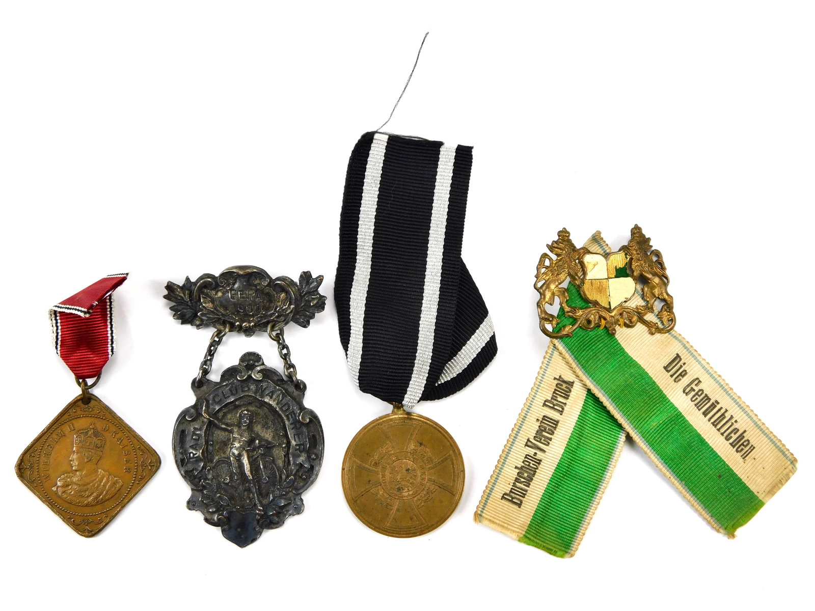 Antique German Austrian WW1 Set of 4 Medal Order Badge Award (1 of 10)