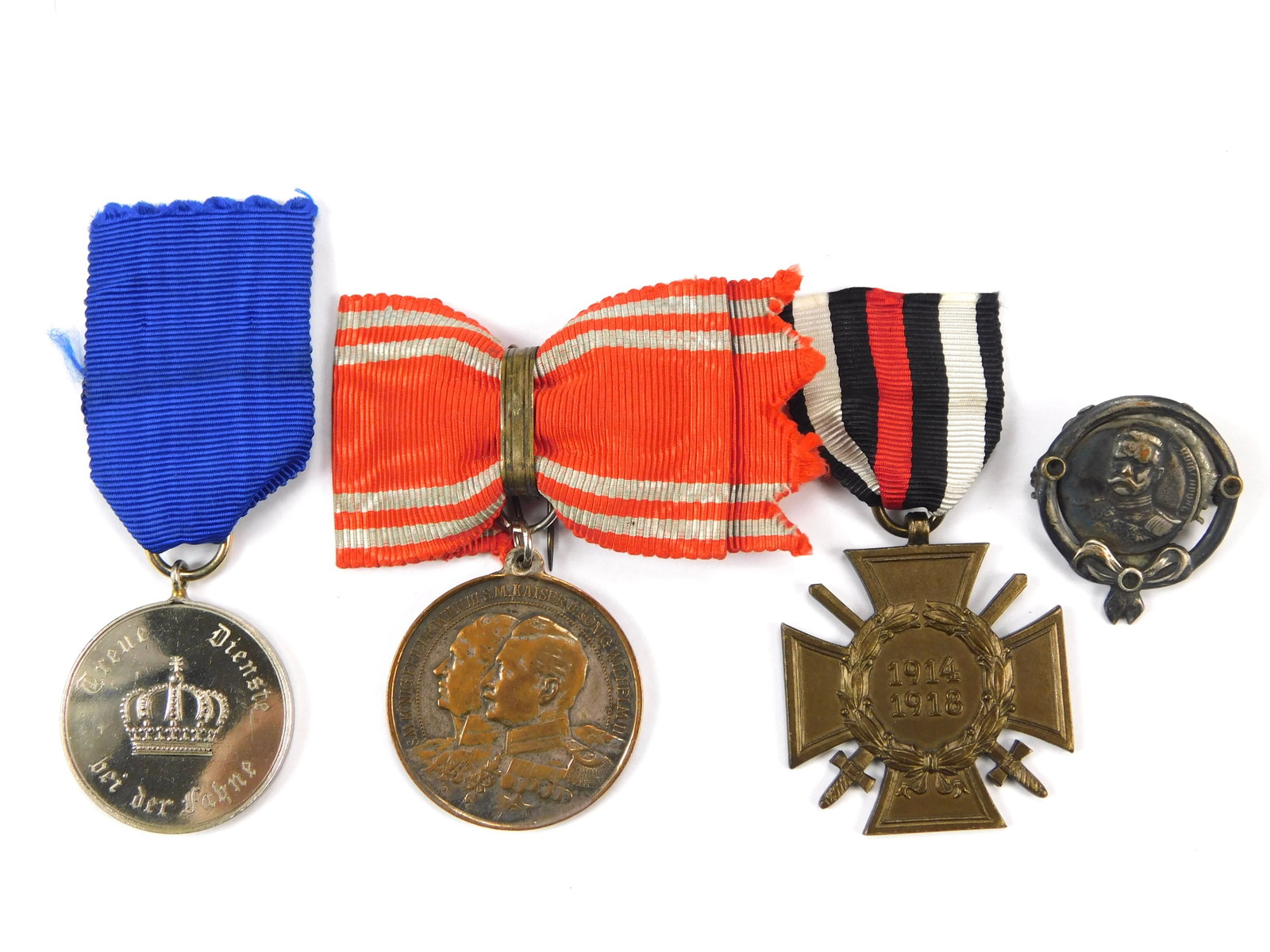 Antique German Austrian WW1 Set of 4 Medal Order Badge Award: In-House Shipping. German or Austrian WW1 Set of 4 Medals.