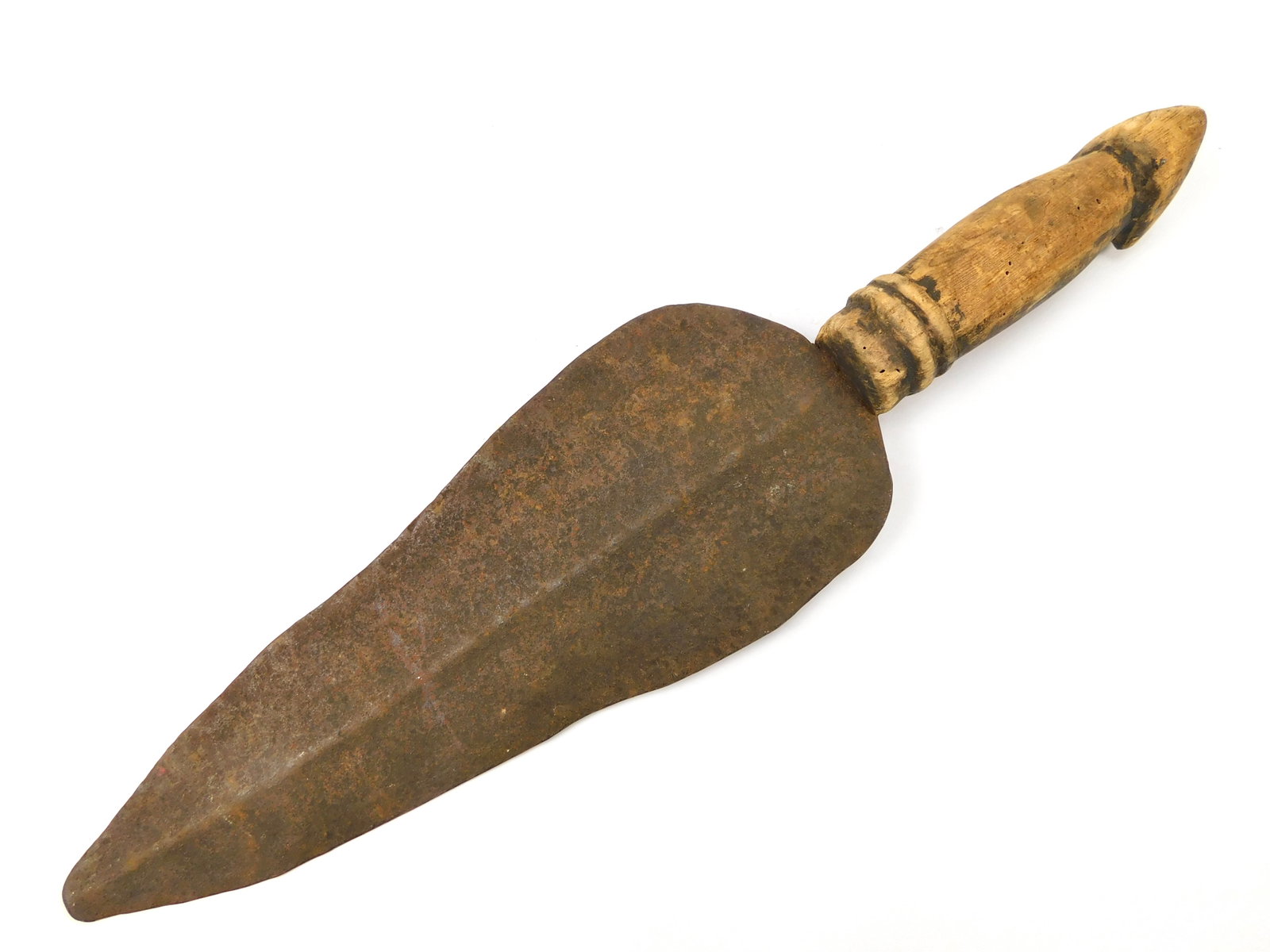 Antique Africa African 19 Century Short Sword Knife Figural Handle (1 of 12)