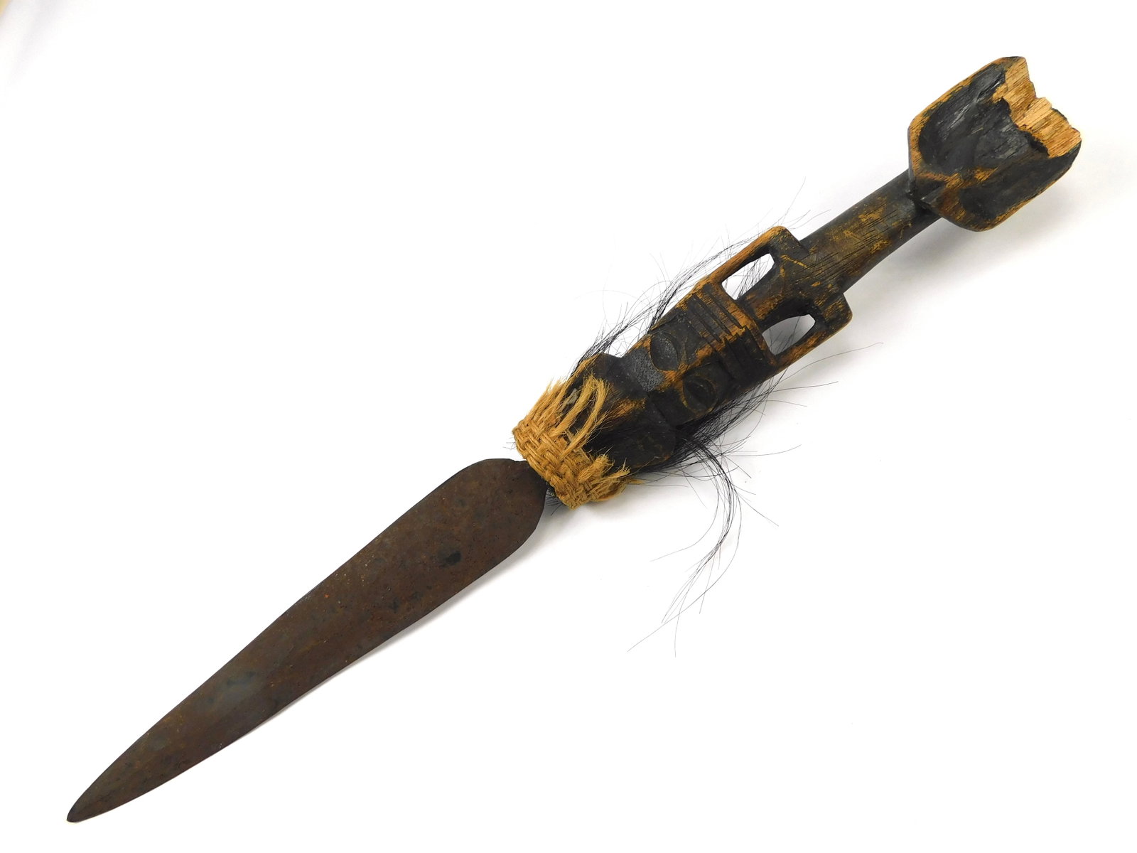 Antique Africa African Spear Point Tribal Dagger Fighting Knife (1 of 12)