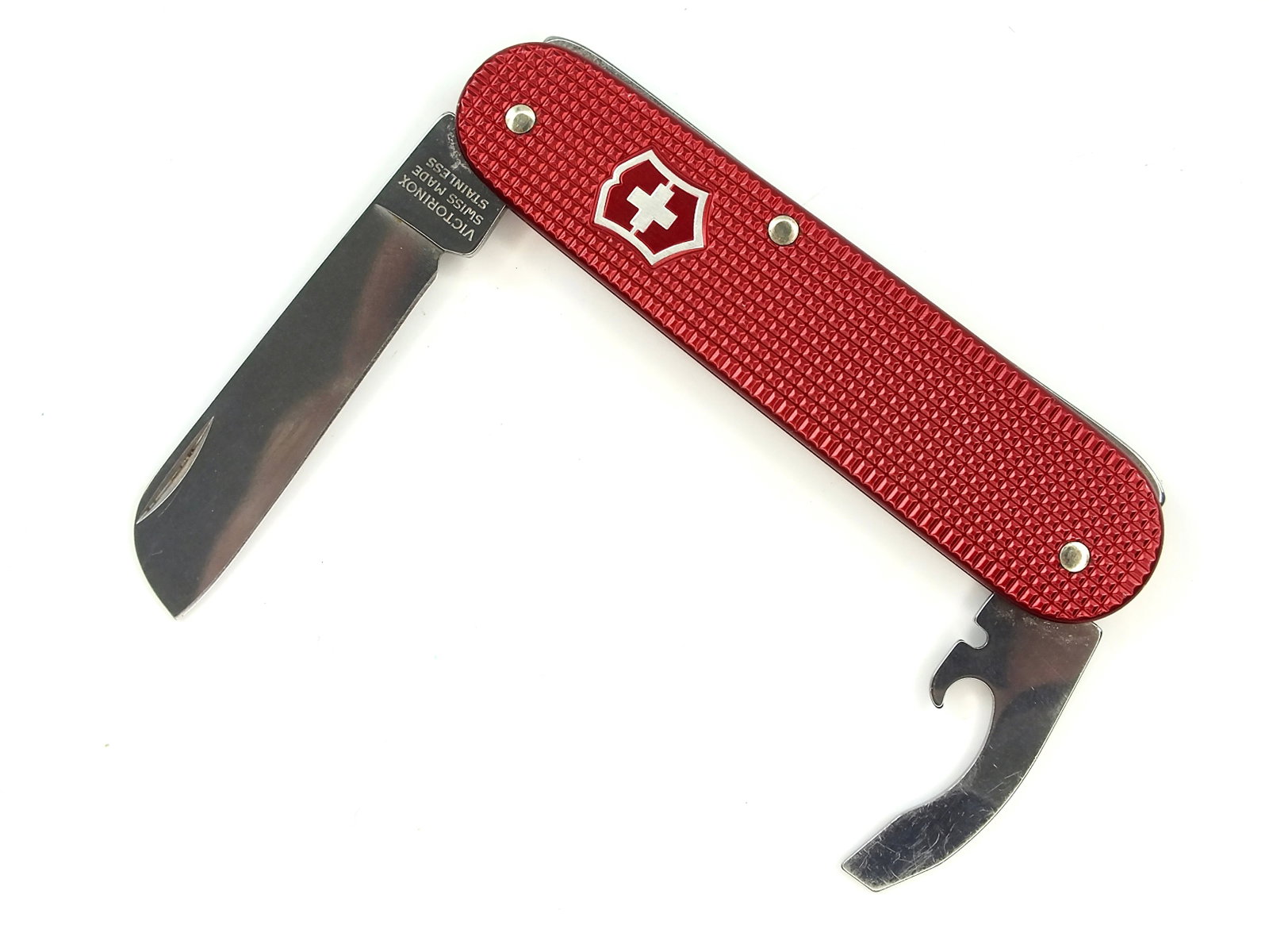 Swiss Victorinox Army Bantam Red Alox Super Slim Multi-Tool Folding Pocket Knife (1 of 19)