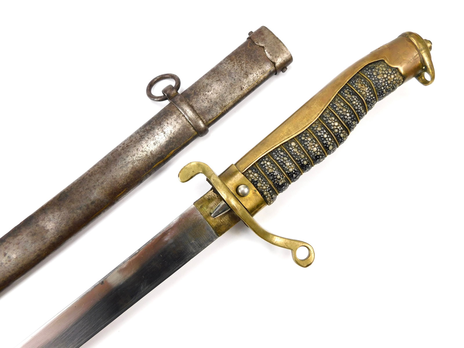 Japanese Japan WW2 Police Wakizashi Katana Sword w/ Scabbard (1 of 20)