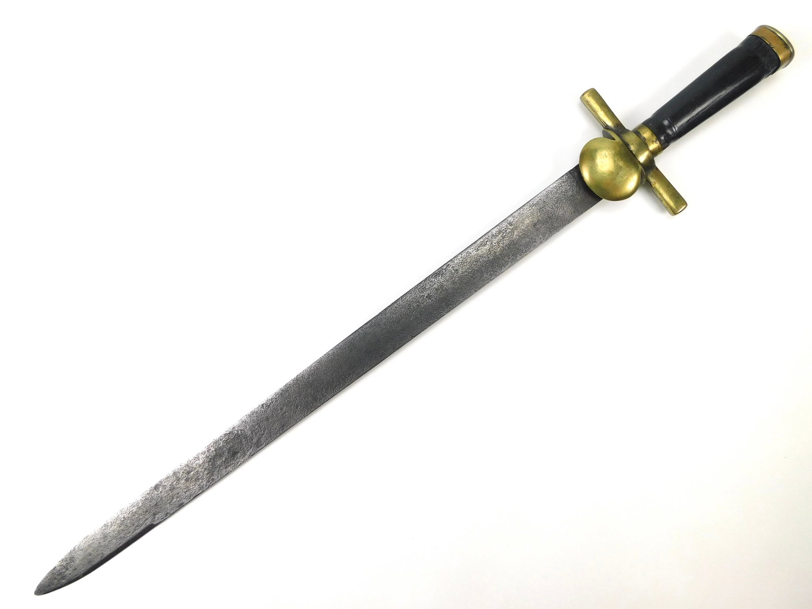Antique German Germany Pre WW1 Short Hunting Sword Dagger Knife: Antique German Pre WW1 Short Hunting Sword. No scabbard. Handle parts are loose. 28 5/8" total length. The blade is 23 1/8".