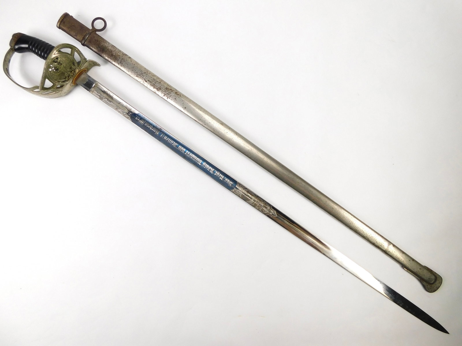 Antique Germany German WW1 King Humbert Italy Hussar's Regiment Sword & Scabbard (1 of 20)