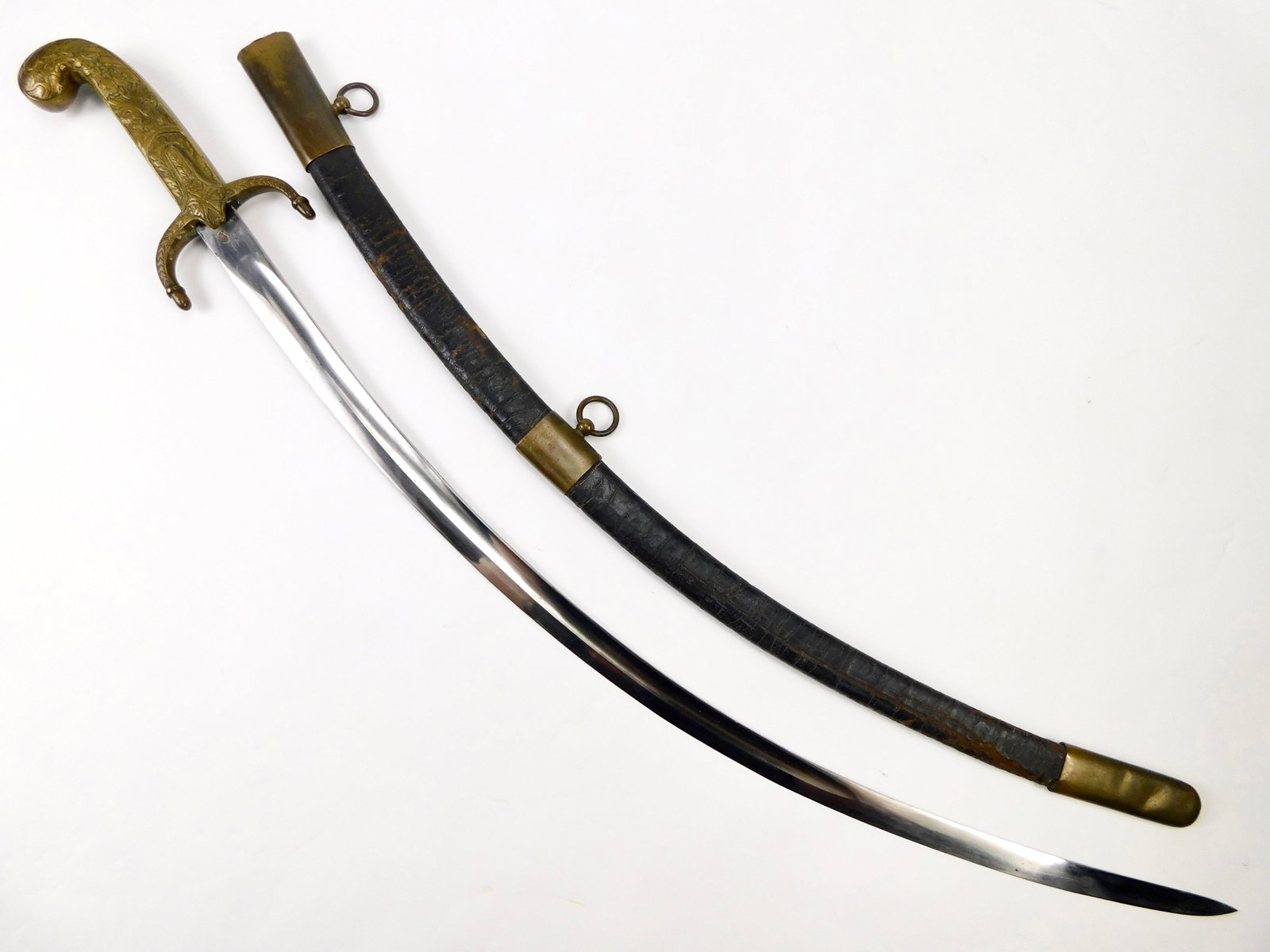 Austrian Hungarian or Turkish WW1 German Made Officer's Dress Curved Sword Saber (1 of 19)
