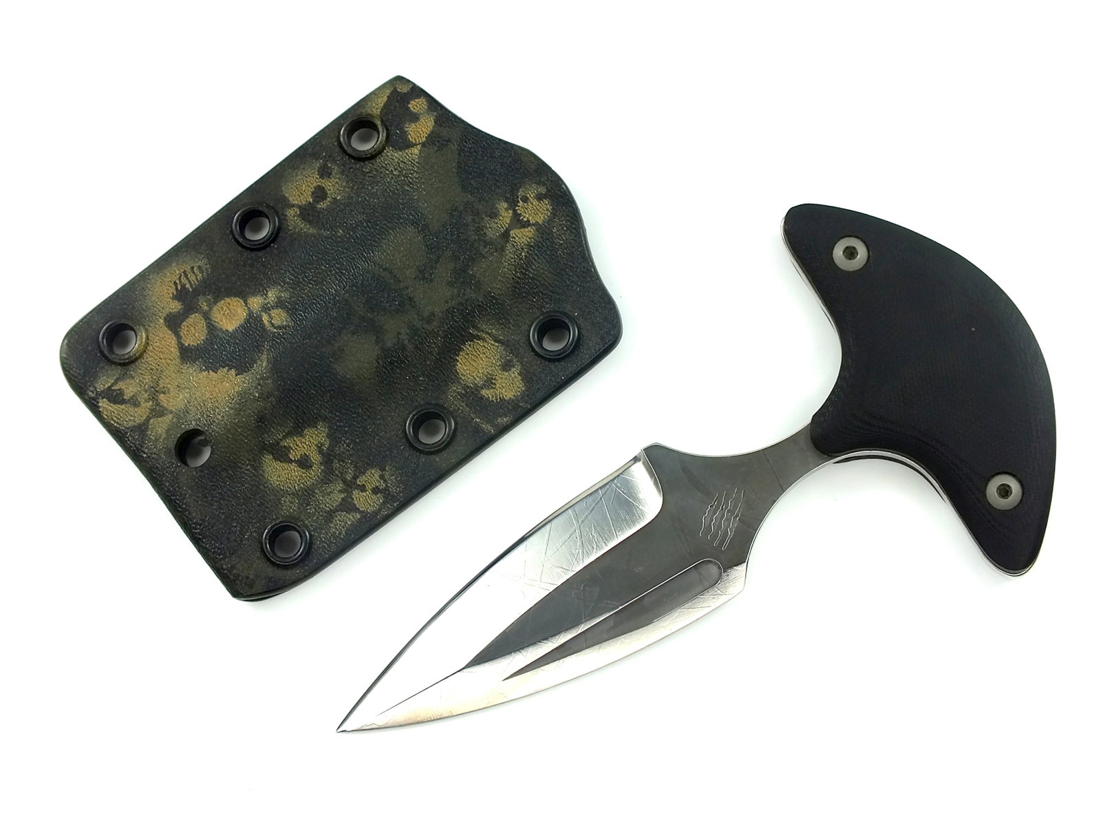 French Custom Made Bastinelli Creations Knife and Scabbard (1 of 12)