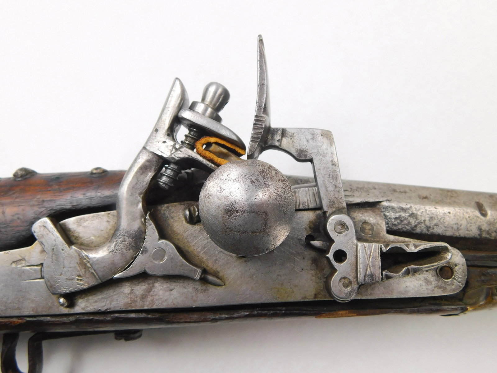 Antique Middle Eastern Maker Marked Flintlock Rifle Muzzleloader - 3