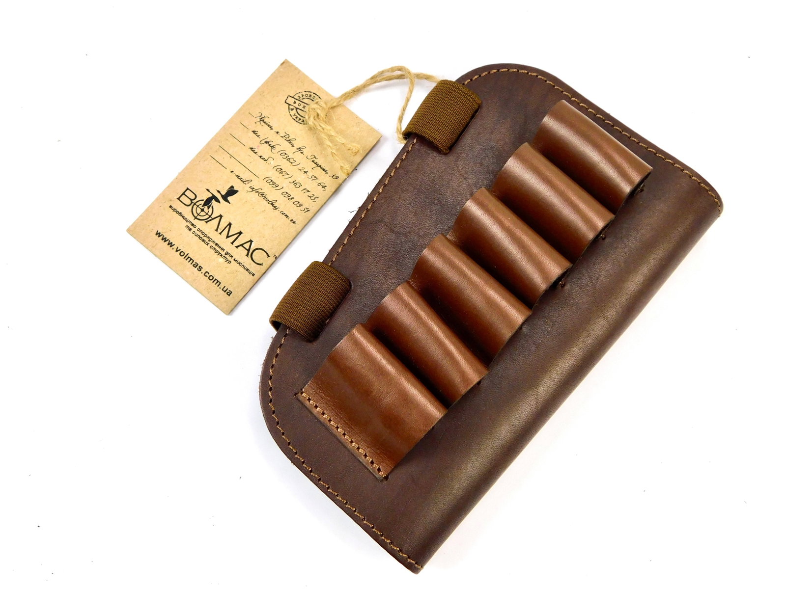 Brown Carved Leather Buttstock Rifle Cartridge Ammo Holder for Shotgun 16/12 GA New: Brown Carved Leather Buttstock Rifle Cartridge Ammo Holder for Shotgun 16/12 GA. New with tags. Made in Europe.