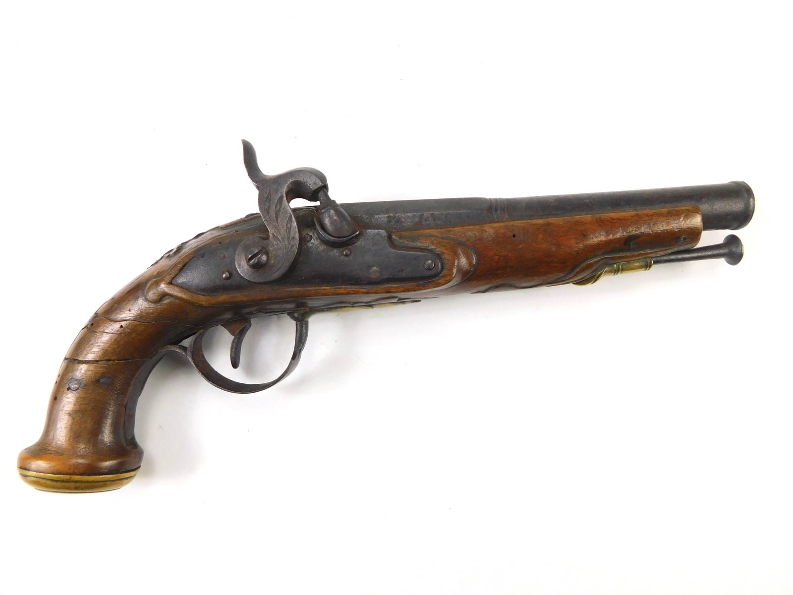 Antique European Engraved 19 Century Percussion Pistol Handgun (1 of 18)