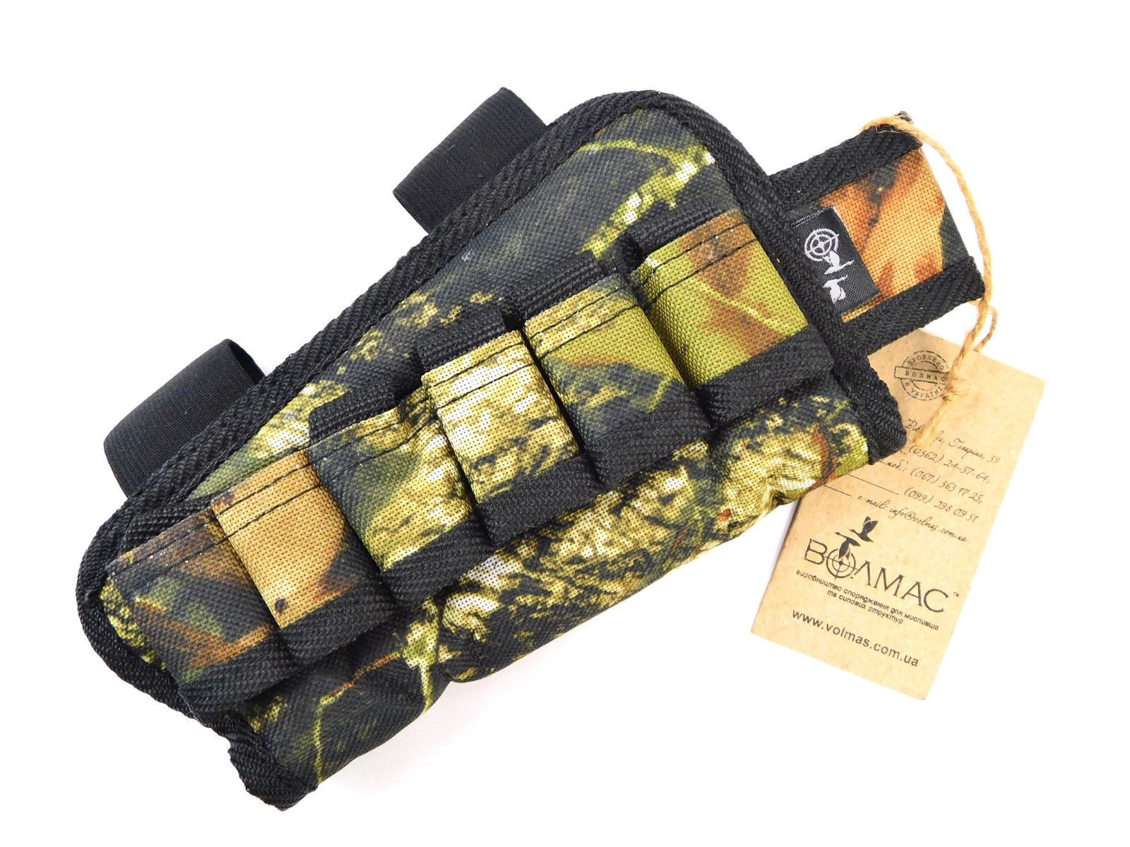 Camo Canvas Buttstock Rifle Cartridge Ammo Holder for Shotgun 16/12 GA New: Camo Canvas Buttstock Rifle Cartridge Ammo Holder for Shotgun 16/12 GA. New with tags. Made in Europe.