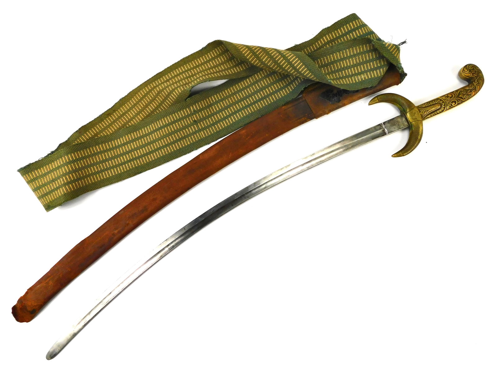Antique US 19 Century German Made Fraternal Masonic Sword w/ Scabbard (1 of 17)