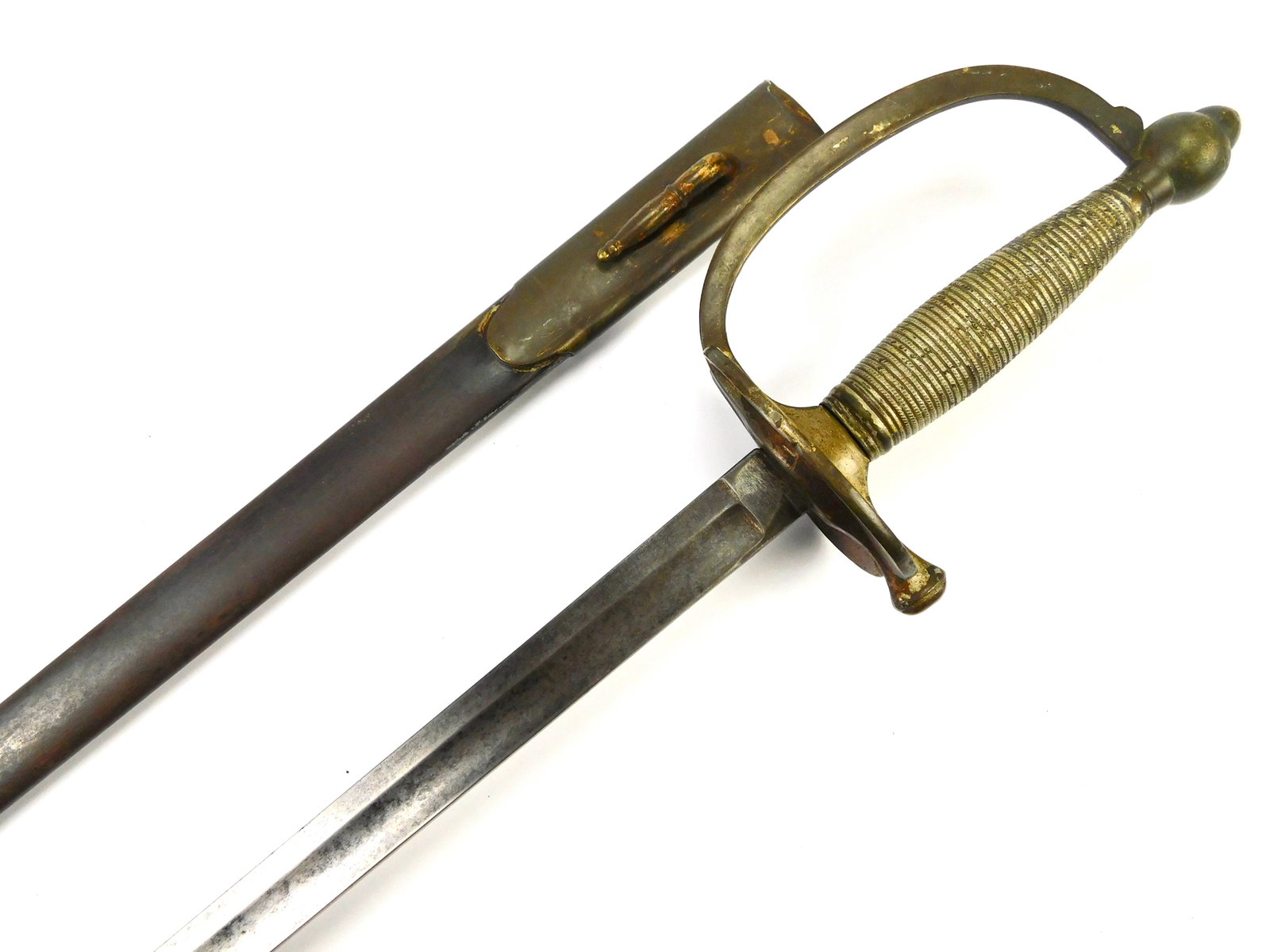 Antique US Civil War NCO Sword w/ Scabbard (1 of 19)