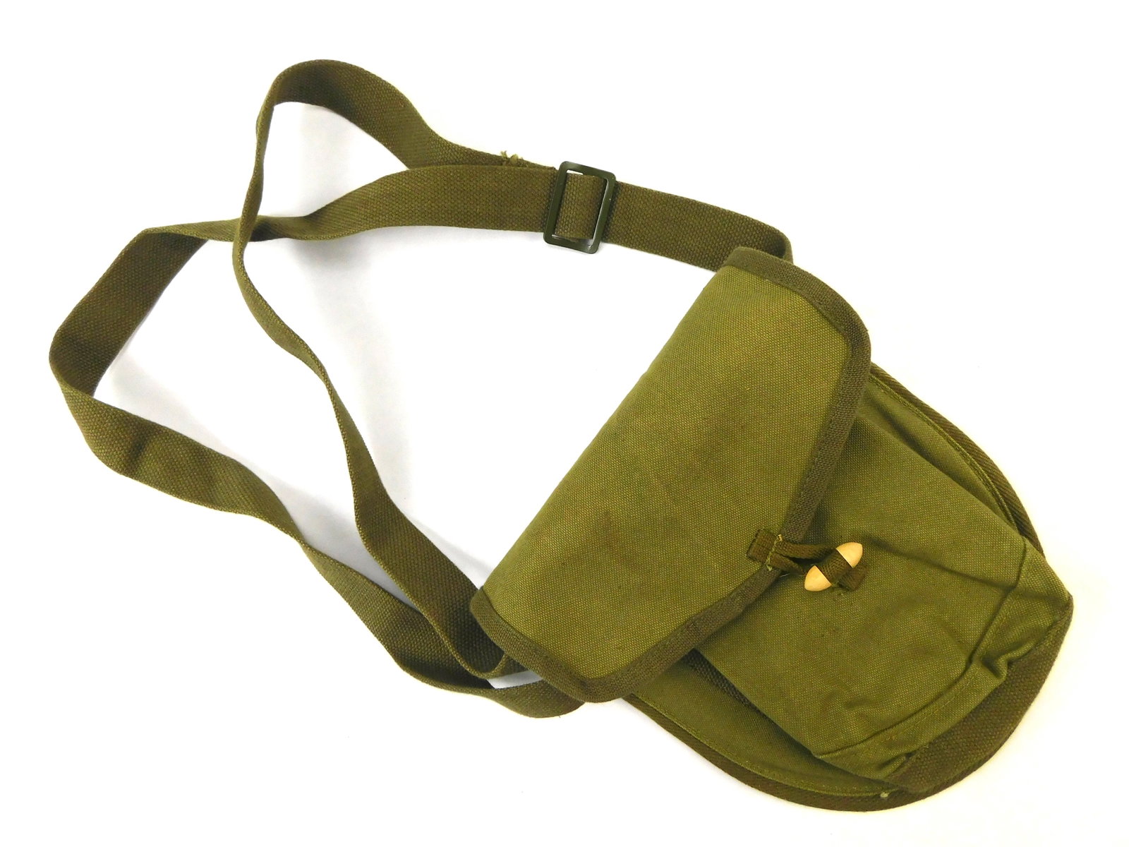 Vintage Chinese China Military Army Drum Magazine Pouch Shoulder Strap (1 of 5)