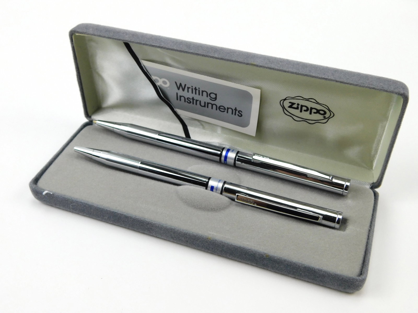 Vintage Zippo Chrome Pen & Pencil Set PHH Environment Original Box Papers (1 of 6)