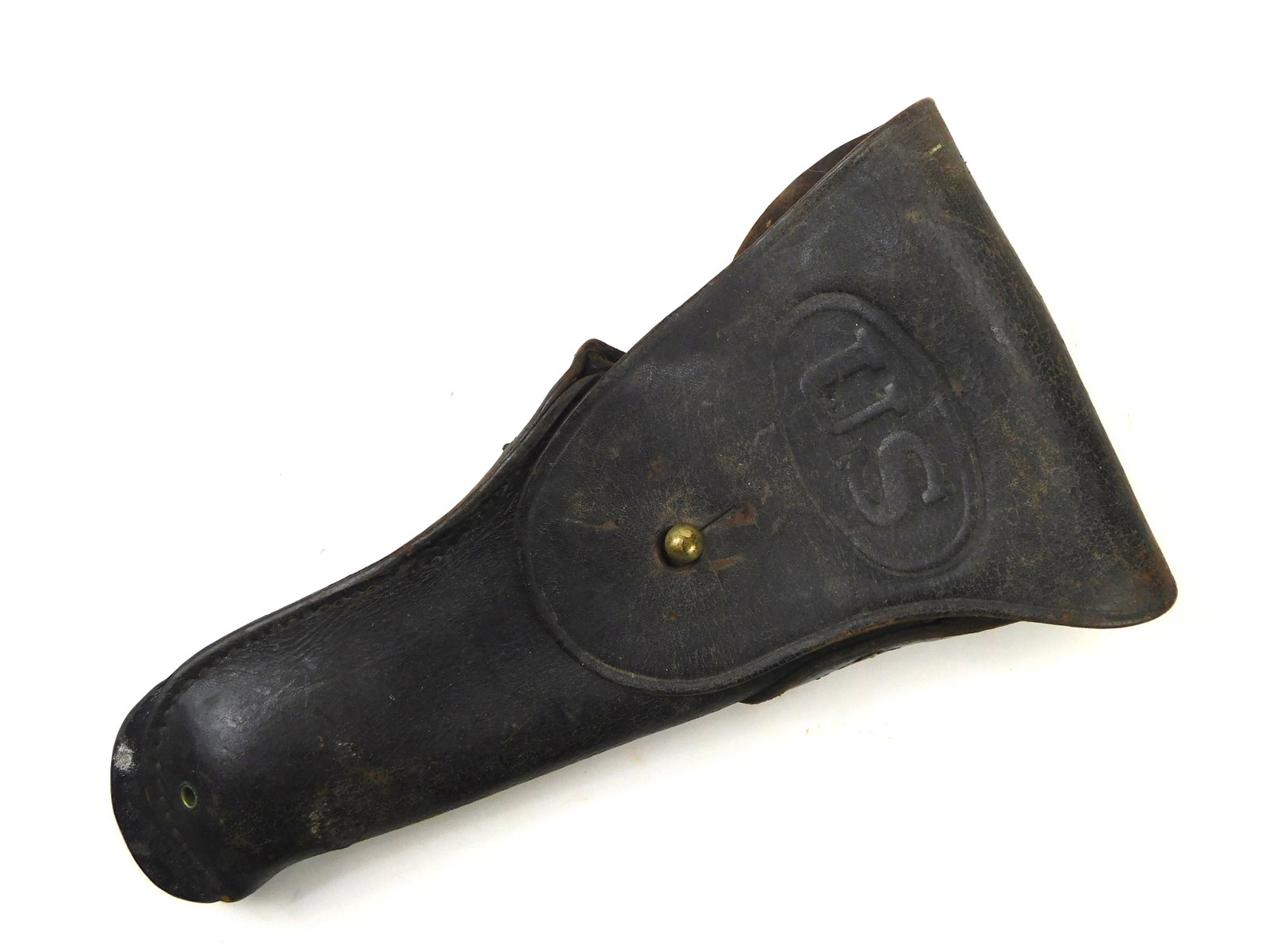 US Korean War 1955 Colt 1911 Bloomberg Military Black Leather Pistol Gun Holster (1 of 10)