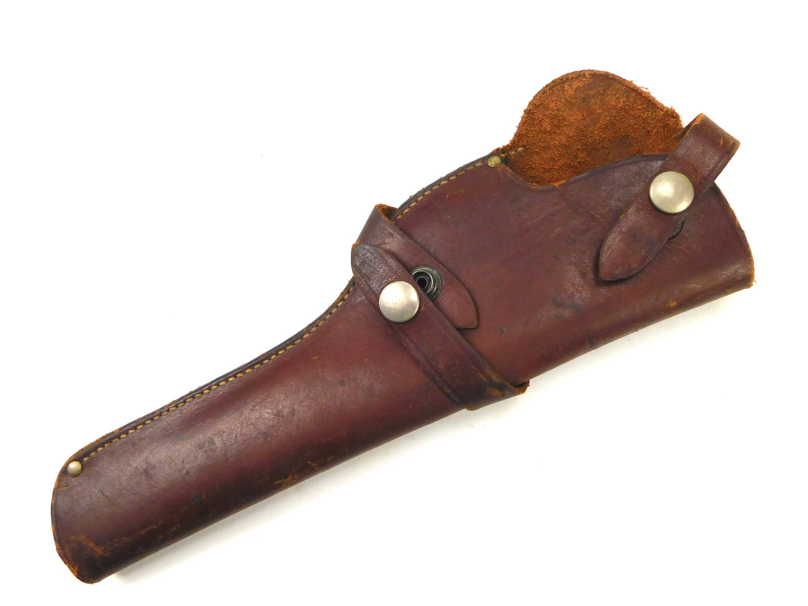 Vintage US Red Head Brand Pistol Revolver Gun Leather Holster (1 of 8)