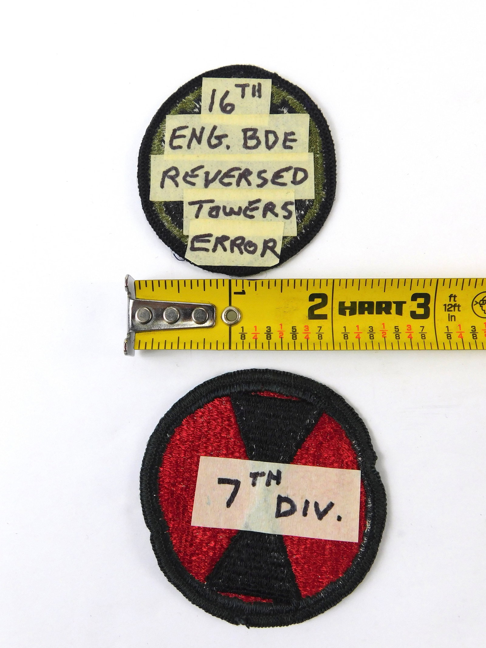 Set 2 16TH ENGINEER BRIGADE MULTICAM OCP 7th Division Patch - 4