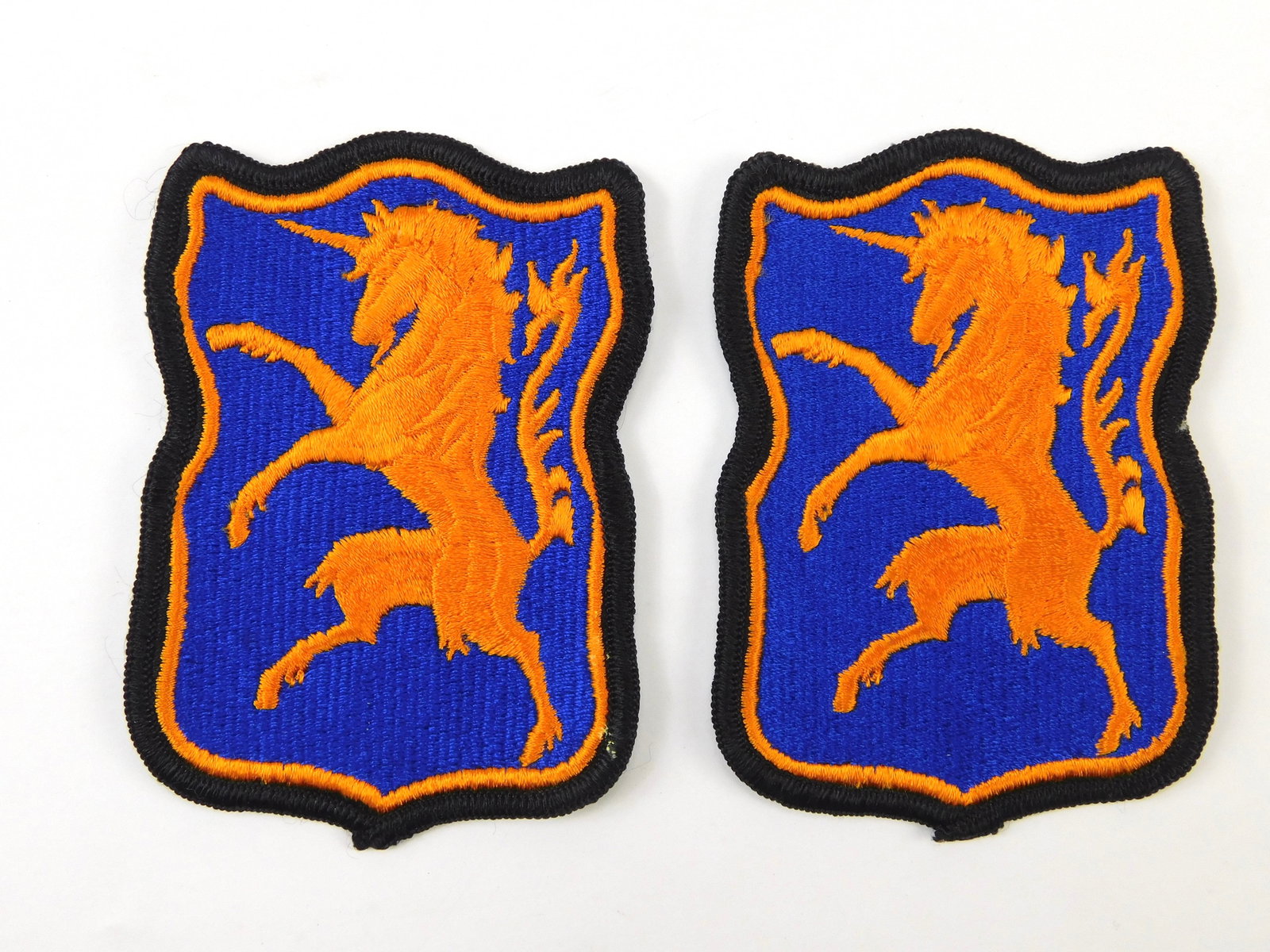 Vintage Set 2 US Army 6th Armored Cavalry Regiment ACR Embroidered Patch (1 of 4)
