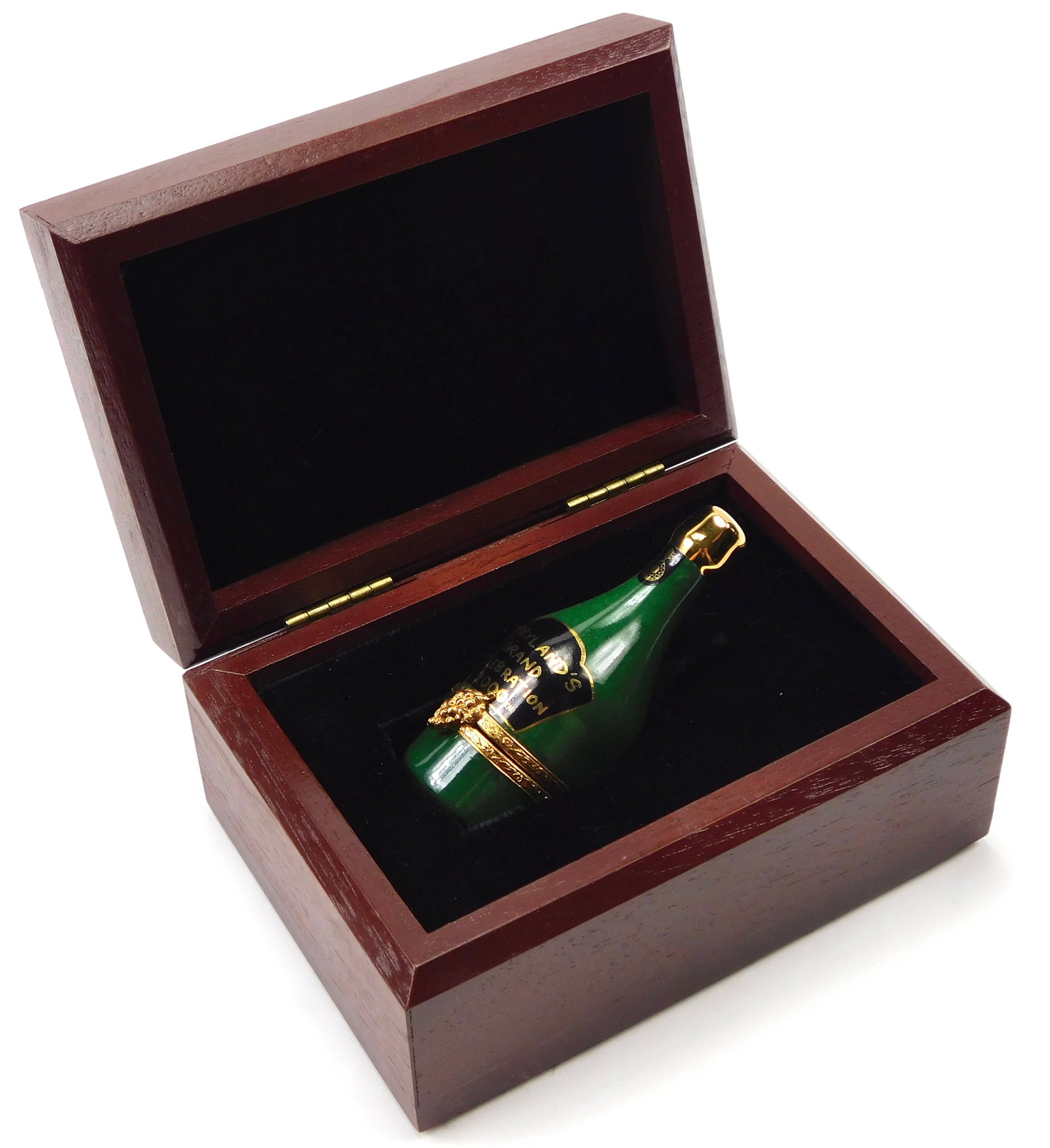 Limoges France Opryland Grand Celebration 2000 Champagne Bottle Trinket Box 735/2500 (1 of 6)