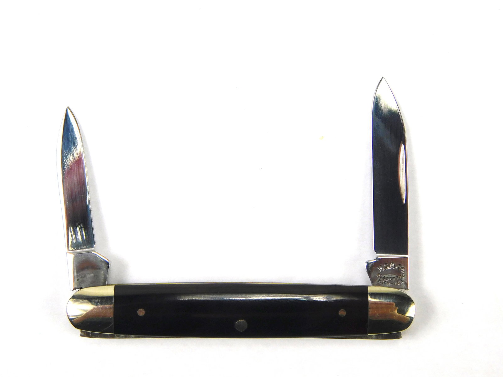 US Northwoods MSA Co. Gladstone MI Small 2 Blade Folding Pocket Knife (1 of 15)