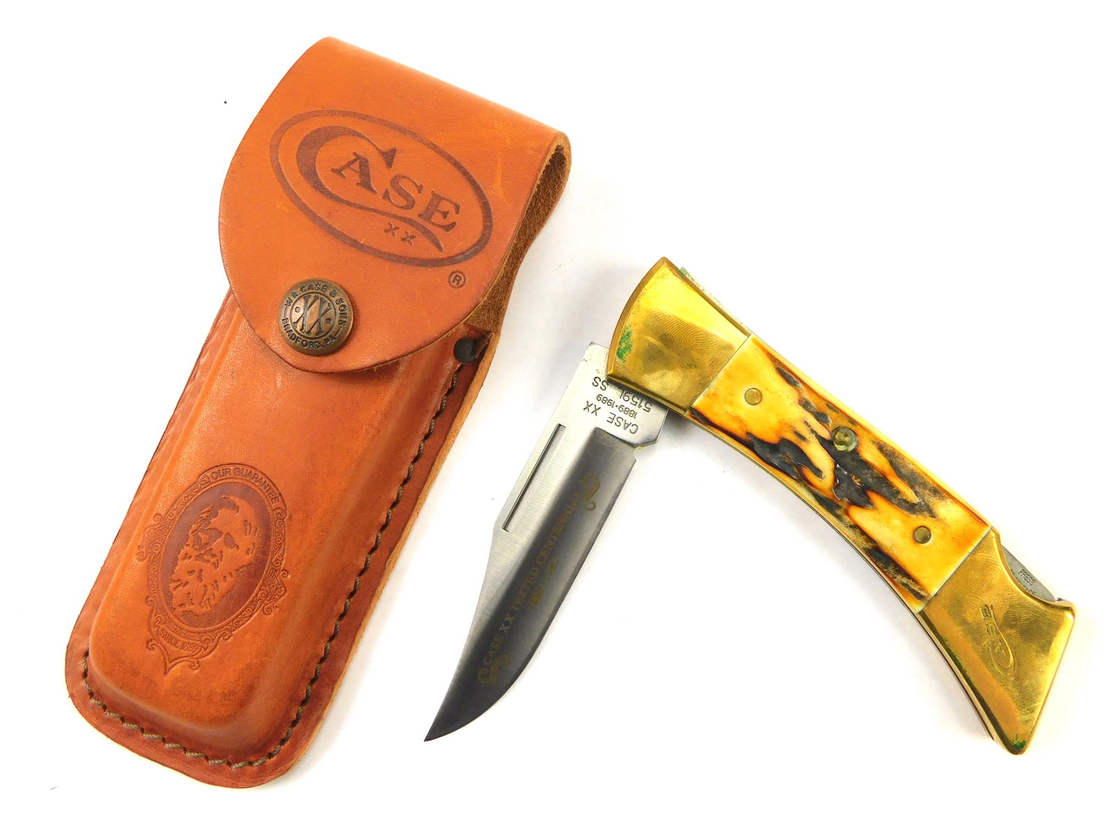 US 1989 Case XX Tested 5159L Stag Large Centennial Folding Pocket Knife (1 of 14)