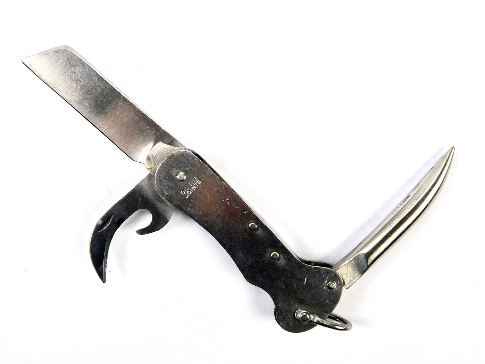 Vintage British English Joseph Rodgers Sheffield Navy Folding Pocket Knife Tools: Vintage British Joseph Rodgers Sheffield Navy Folding Pocket Knife. Blades snap, no wobble. Measurements are pictured.