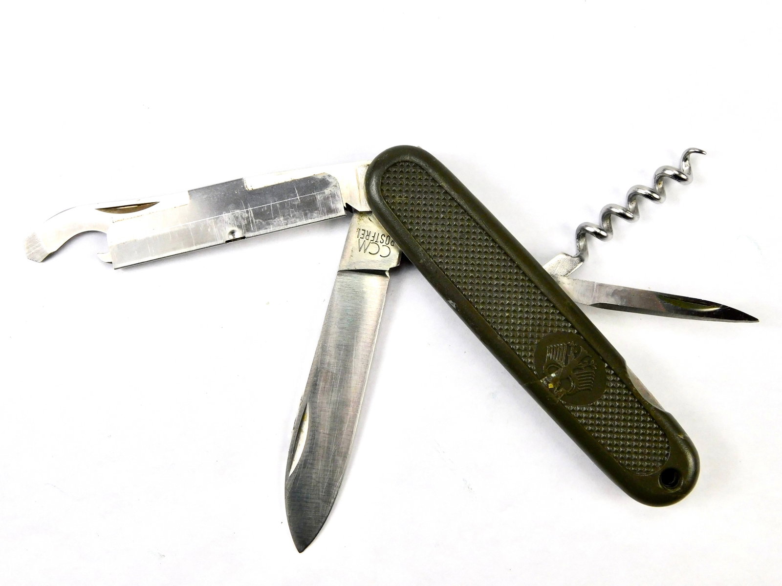 Vintage East German Germany Post WW2 CCM Military Folding Pocket Knife Tool (1 of 12)