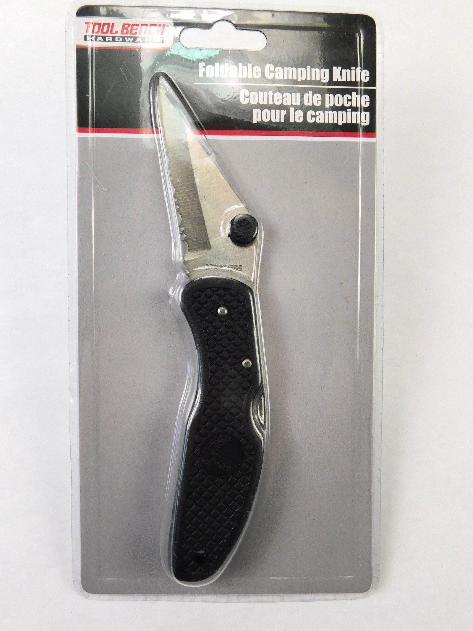 Vintage Genuine Tool Bench Hardware Black Camping Folding Pocket Knife (1 of 4)