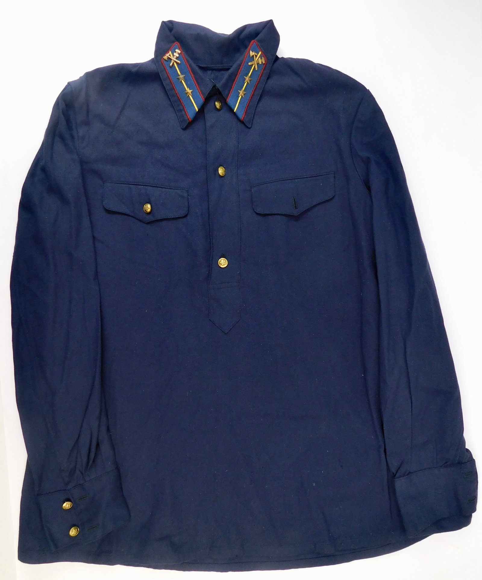 Soviet Russian Russia USSR WW2 Vintage Officer's Shirt Tunic Uniform (1 of 13)