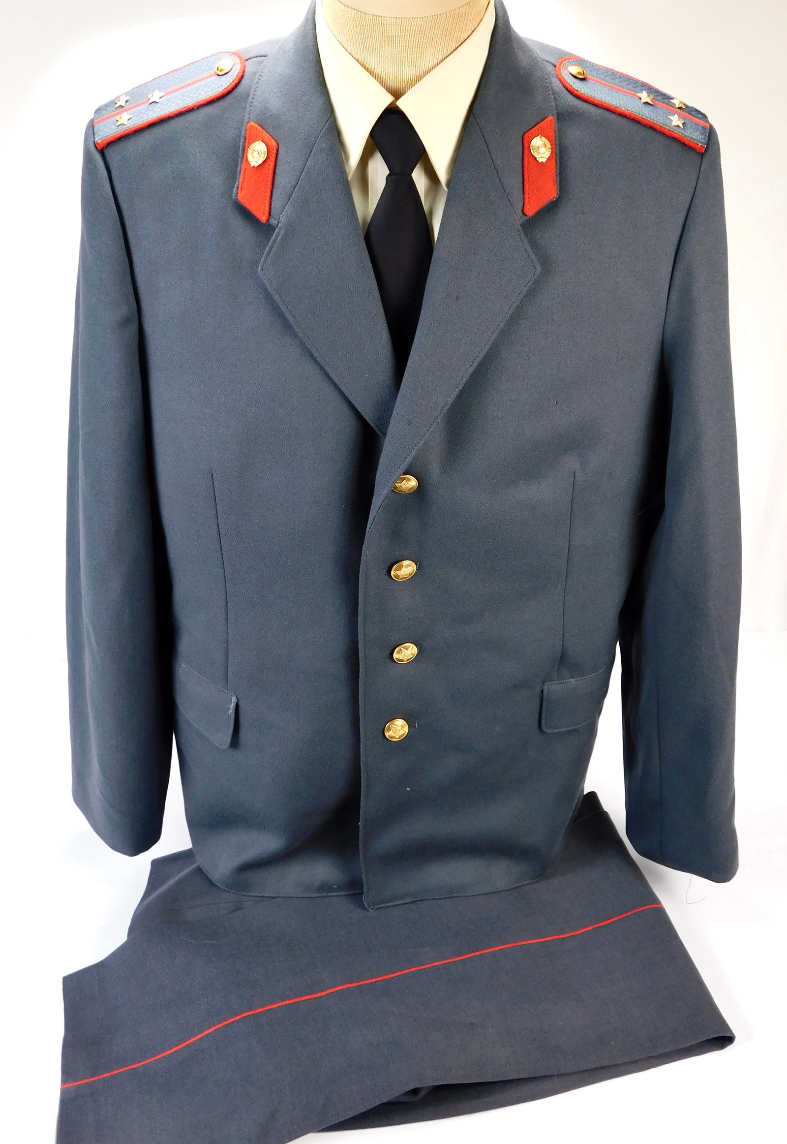 Vintage Soviet Russian Russia USSR Senior Lieutenant Tunic Trousers Pants Uniform (1 of 20)