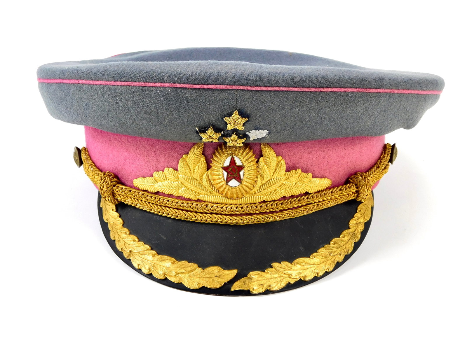 Vintage 1956 Soviet Union Russian Russia USSR Army Officer's Visor Hat Cap (1 of 15)