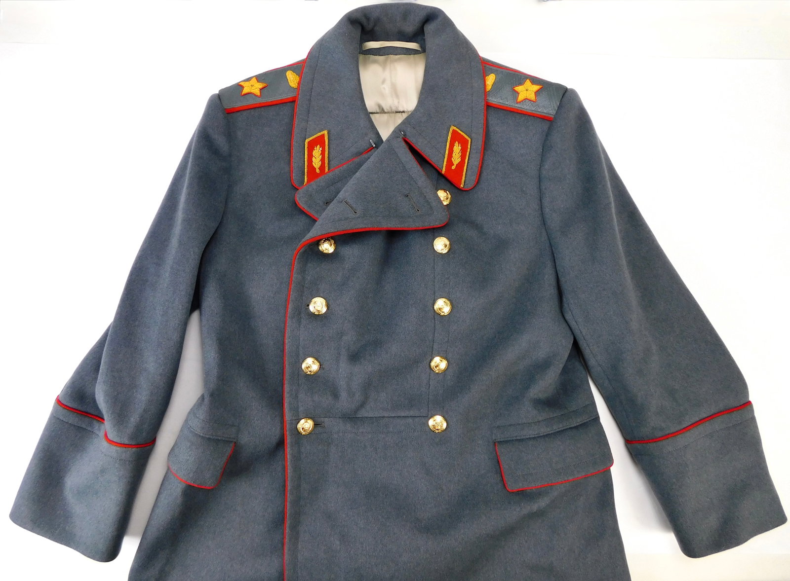 Vintage Soviet Russian post WW2 Marshal of Armor Winter Overcoat Coat Uniform (1 of 18)