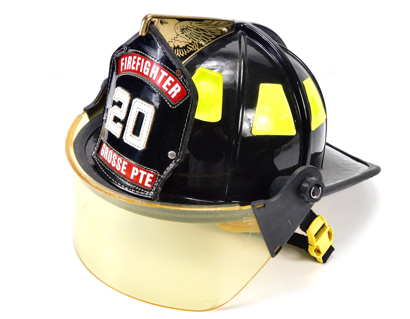 Vintage US Firefighter Fireman Helmet Hat (1 of 15)