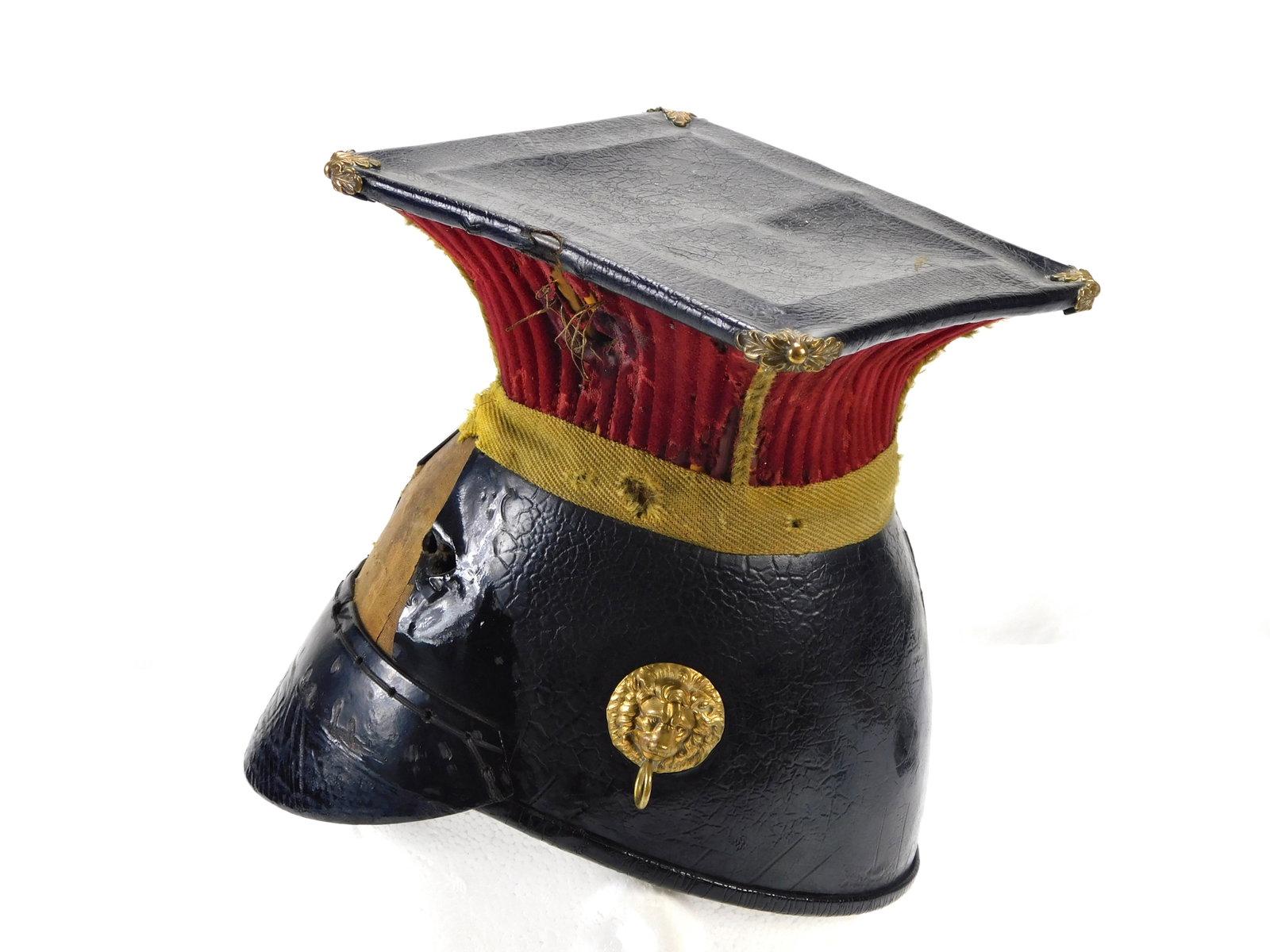 Antique British English WW1 or Earlier 5th Irish Lancers Helmet Hat (1 of 18)