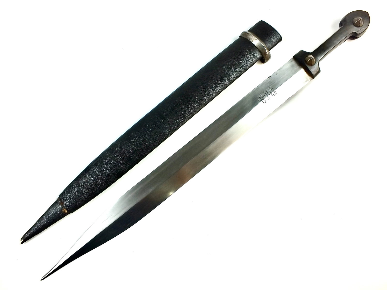 Imperial Russian Russia 19 Century Armor Piercing Dagger Knife Kindjal Scabbard (1 of 14)